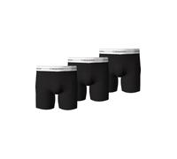 Calvin Klein Herren Boxershorts, 3er Pack - Boxer Briefs, Icon Stretch, Logobund Schwarz/Weiß XL