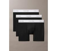 Calvin Klein Herren Boxershorts, 3er Pack - Boxer Briefs, Icon Stretch, Logobund Schwarz/Weiß 2XL