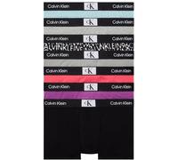 Calvin Klein Herren 7er Pack Boxershorts Trunks Baumwolle mit Stretch, Mehrfarbig (Stg Hblk ldlgrck96 Prt_Blk), M