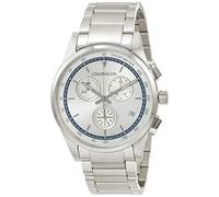 Calvin Klein Herren Analog Quarz Uhr mit Edelstahl Armband KAM27146