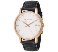 Calvin Klein Herren Armbanduhr Leder Schwarz/Roségold 43mm