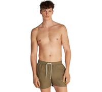 Badeshorts "MEDIUM DRAWSTRING", Herren, Gr. L (52), N-Gr, grün (dusky grün), Polyester, CALVIN KLEIN SWIMWEAR, unifarben, casual, Badehosen, mit Logo (35051023-L) dusky grün