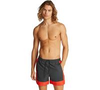 Calvin Klein Herren Badehose Medium Drawstring mit Logo, Rot (Flaming Chili), L