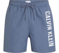 Calvin Klein Herren Badehose Medium Drawstring mit Tunnelzug, Blau (Grisaille), S