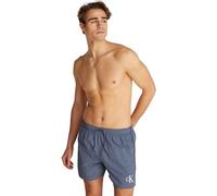 Calvin Klein Herren Badehose Medium Drawstring mit Tunnelzug, Blau (Grisaille), S