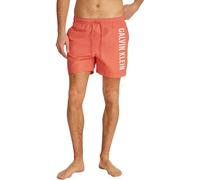 Calvin Klein Herren Badehose Medium Drawstring mit Tunnelzug, Orange (Dazzling Coral), XL