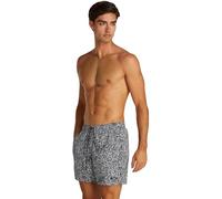 Calvin Klein Herren Badehose Medium Drawstring-Print mit Logo, Mehrfarbig (Black Granite AOP), S