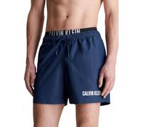 Calvin Klein Herren Badeshorts Medium Double Mittellang, Blau (Signature Navy), S