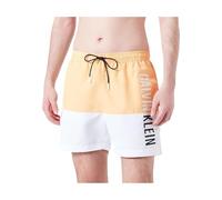 Calvin Klein Herren Badeshorts Medium Drawstring Lang, Orange (Buff Orange), S