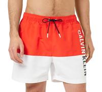 Calvin Klein Herren Badeshorts Medium Drawstring Lang, Rot (Hot Heat), M