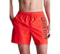 Calvin Klein Herren Badeshorts Medium Drawstring Mittellang, Rot (Hot Heat), L