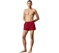 Calvin Klein Herren Badeshorts Runner Schnelltrocknend, Rot (Quaint Berry), L