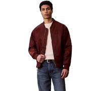 Calvin Klein Herren Bomberjacke Hero mit Reißverschluss, Rot (Mocha Moment), S