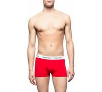Calvin Klein Herren Boxershorts, 3 Stück Low Rise Trunk,Blau, Rot, Weiß,L