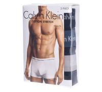 Calvin Klein Herren-Boxershorts 3er Pack Low Rise Trunks Cotton Stretch Schwarz S