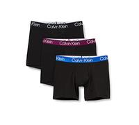 Calvin Klein Herren Boxershorts (3er Pack), Providence Blue/Groovy Plum/Black, S