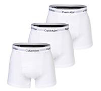 Calvin Klein Herren Boxershorts, 3er Pack - Relaxed Trunk, Icon Stretch, Logobund 4XL Weiß