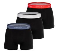 Calvin Klein Herren Boxershorts, 3er Pack - Relaxed Trunk, Icon Stretch, Logobund S Mehrfarbig