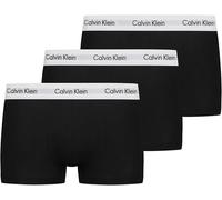 Calvin Klein Herren Boxershorts, Hüft-Shorts, hochwertige Baumwoll-Unterhosen für Männer, mit Stretch-Anteil, elastischer Bund, 3er Pack, Schwarz (Black 001), M