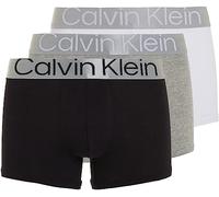 Calvin Klein Herren Boxershorts Trunks aus Baumwolle mit Stretch, Mehrfarbig (Black/White/Grey Heather), L