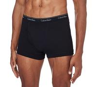 Calvin Klein Herren Boxershorts Trunks aus Baumwolle, Schwarz (Black/Black/Black), S