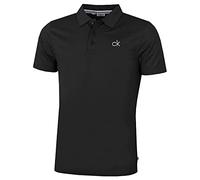 Calvin Klein Herren Campus 3 Knopf Kragen Polo Hemd - Schwarz - XL