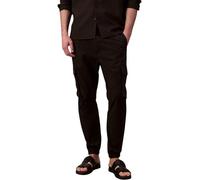 Cargohose CALVIN KLEIN JEANS "PLL ON SKNNY CRG RPS", Herren, Gr. XL, N-Gr, schwarz, Web, Obermaterial: 58% Baumwolle, 39% Polyester, 3% Elasthan, unifarben, casual, regular fit lang, Hosen, Mit elasti