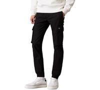 Calvin Klein Herren Cargo Hose Skinny Fit mit Taschen, Schwarz (Ck Black), 36W