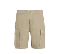 Calvin Klein Herren Cargo Shorts Washed mit Gummizug, Beige (Stone Gray), 30W