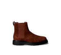 Calvin Klein Herren Chelsea Boots Combat aus Wildleder, Braun (Sorrel Horse/Black), 43