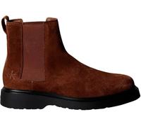 Calvin Klein Herren Chelsea Boots Combat aus Wildleder, Braun (Sorrel Horse/Black), 44