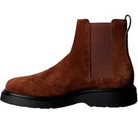 Calvin Klein Herren Chelsea Boots Combat aus Wildleder, Braun (Sorrel Horse/Black), 44