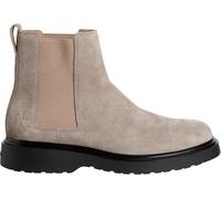 Calvin Klein Herren Chelsea Boots Combat aus Wildleder, Mehrfarbig (Moon Rock), 43