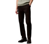 Calvin Klein Herren Chino Hose Refined Cotton Slim Fit, Schwarz (Black), 34W/30L