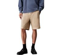 Calvin Klein Herren Chino Shorts Classic Cotton Knielang, Beige (White Pepper), 36W
