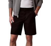 Calvin Klein Herren Chino Shorts Classic Cotton Knielang, Schwarz (Black), 30W
