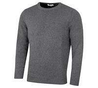 Calvin Klein Herren Chunky Knit CK Golfpullover - Grau Marl - XXXXL