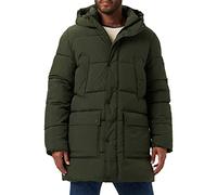 Calvin Klein Herren Crinkle Nylon Longlength Puffer Padded Jackets, dark olive, S