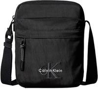 Calvin Klein Herren Crossbody Bag Tasche Bold Reporter mit Außentasche, Schwarz (Black), Einheitsgröße