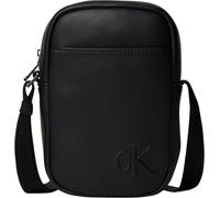 Calvin Klein Herren Crossbody Bag Tasche Bold Slim Reporter mit Reißverschluss, Schwarz (Black), Einheitsgröße