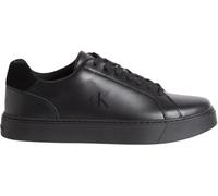 Sneaker CALVIN KLEIN JEANS "CLASSIC CUPSOLE LACEUP LTH", Herren, Gr. 43, schwarz, schwarz, Leder, Lederimitat, Schuhe Sneaker (51580404-43) schwarz, schwarz