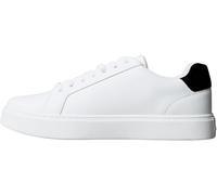 Calvin Klein Herren Cupsole Sneaker Classic Laceup aus Leder, Weiß (Bright White/Black), 47