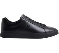 Calvin Klein Herren Cupsole Sneaker Low aus Leder, Schwarz (Triple Black), 45