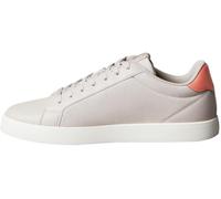 Plateausneaker CALVIN KLEIN JEANS "3 CUPSOLE PU", Herren, Gr. 41, beige, orange, Lederimitat, kontrastfarbene Details, Schuhe, Freizeitschuh, Halbschuh, Schnürschuh mit gepolstertem Schaftrand (367629
