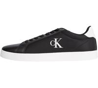 Plateausneaker CALVIN KLEIN JEANS "3 CUPSOLE PU", Herren, Gr. 40, schwarz-weiß (schwarz, weiß), Lederimitat, sportlich, Schuhe, Freizeitschuh, Halbschuh, Schnürschuh mit gepolstertem Schaftrand (99456