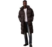Calvin Klein Herren Daunenmantel Long Length Nylon mit Kapuze, Schwarz (Black), M