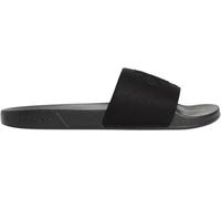 Badepantolette CALVIN KLEIN "ESS SLIDE HF MONOGRAM CV", Damen, Gr. 40, schwarz, Textil, unifarben, Basic, Schuhe, Sommerschuh, Strandschuh, Badeschuh, Flat mit Logo-Emblem (23279856-40) schwarz