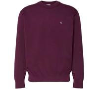 Calvin Klein Herren EU LS Cotton Relaxed CREWNK SWEA LV04RC309G Sweaters, Purple (Passion Plum), XL, Lila (Passion Plum), XL