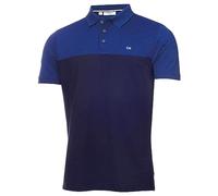 Calvin Klein Herren Farbe Block Leicht Golf Polo Hemd - Cobalt Marl/Marine - L