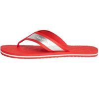 Calvin Klein Herren Flip Flops Beach Sandal Zehentrenner, Rot (Fiery Red/Metallic Foil), 42